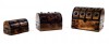 SH23353 - Nested Wooden Pirate Chest Set of 3 (16 buttons)